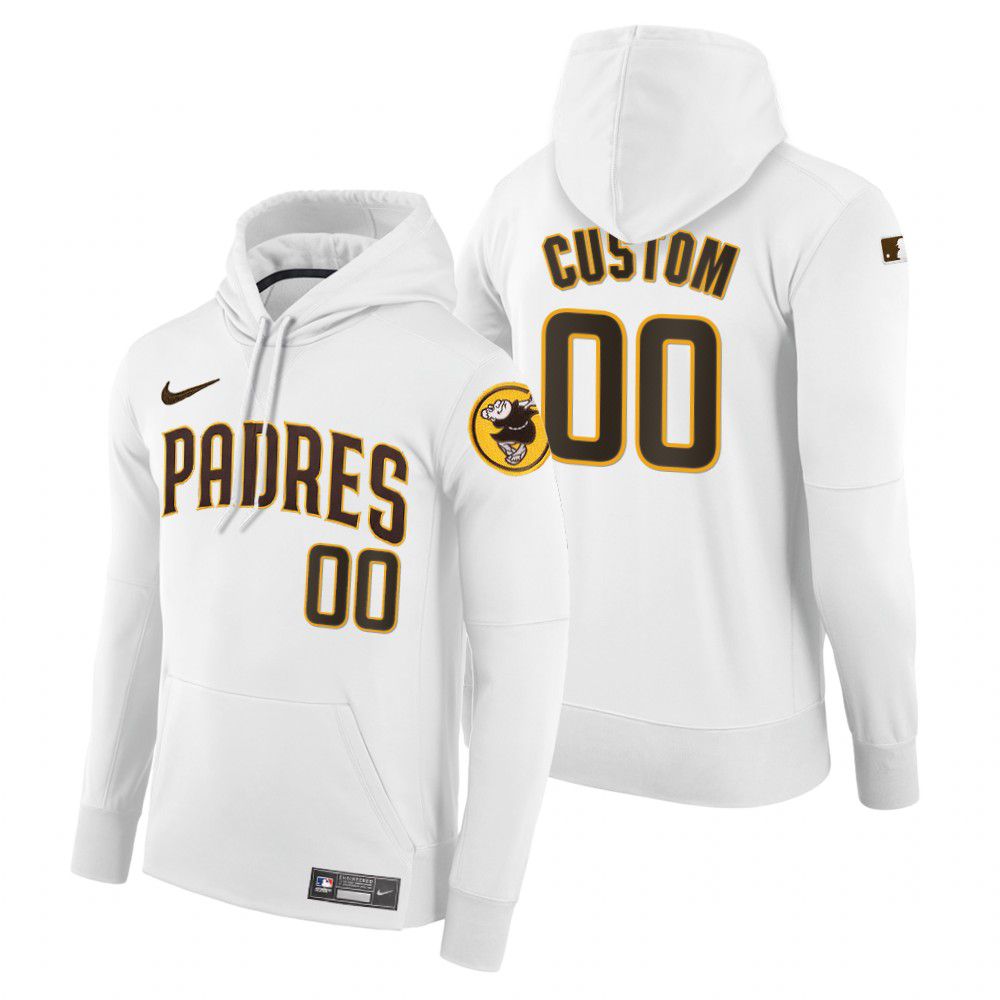 Men Pittsburgh Pirates #00 Custom white home hoodie 2021 MLB Nike Jerseys
